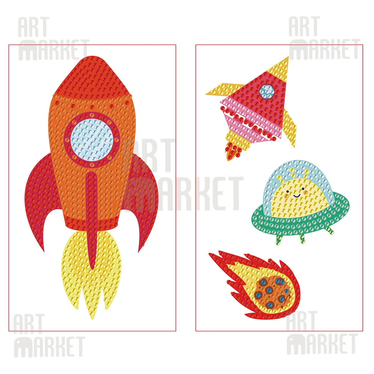 
 Алмазная живопись, наборы наклеек ручной работы, Цифровая роспись по номерам  