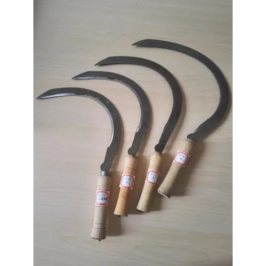 Africa Market 7.5 Inch Wood Hand Farming Glass Garden Sickle