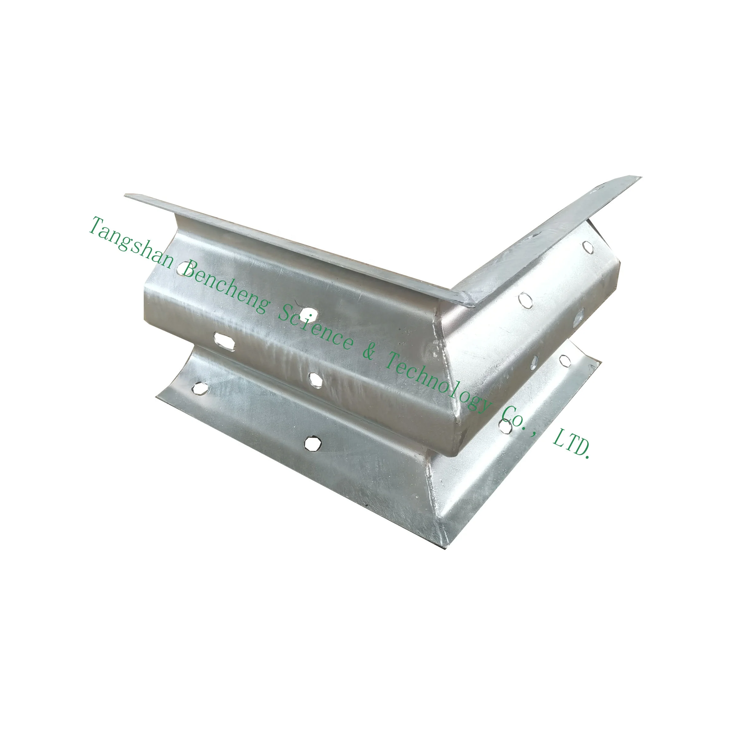 Hot galvanized 90°Terminal end   Thriebeam Highway Guardrail End Terminal Connector