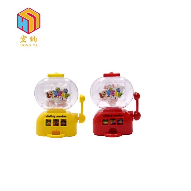 pressed sweet machine toy candy grabber toy with hand shake