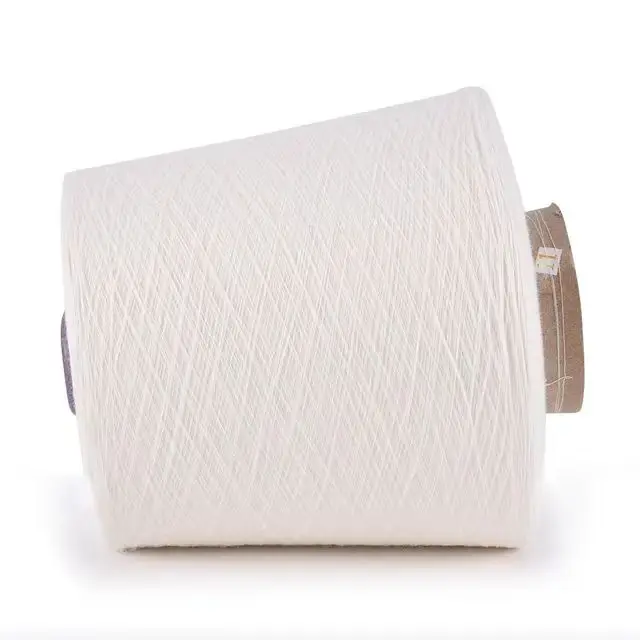 100% Pure Cotton Knitting Blended Yarn Recycled Open End 10/1s 12/1s 20/1s Dyed Filament Pattern for Sewing Socks Fabric