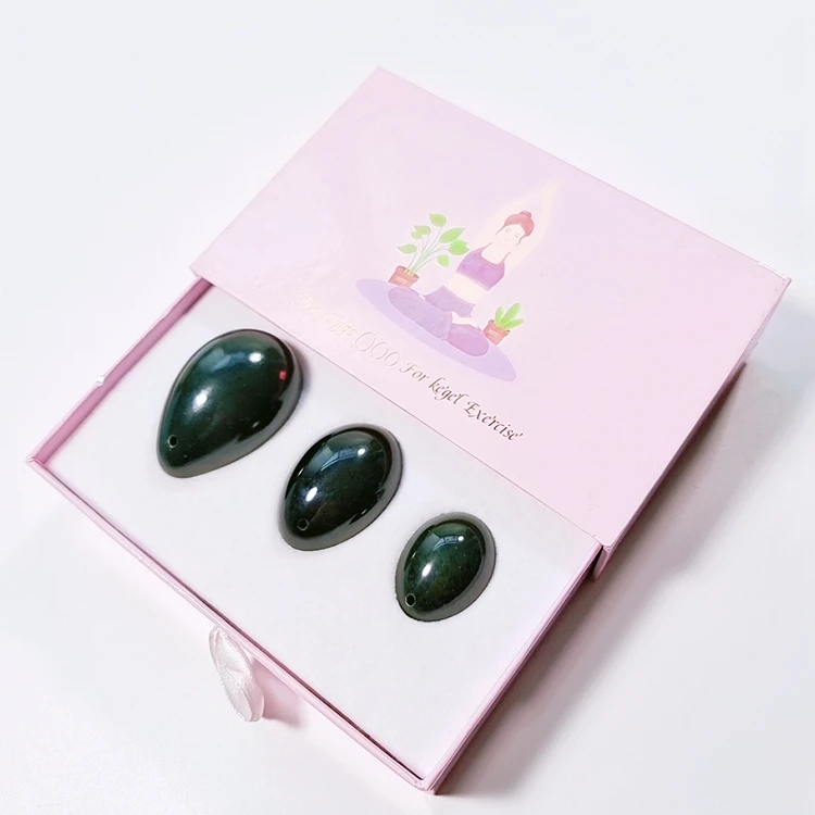 Wholesale Summer Welcomed 20mm Polished Jade Stone Yoni Eggs Healing Crystal Gemstone for Business or Love Crystal Gift