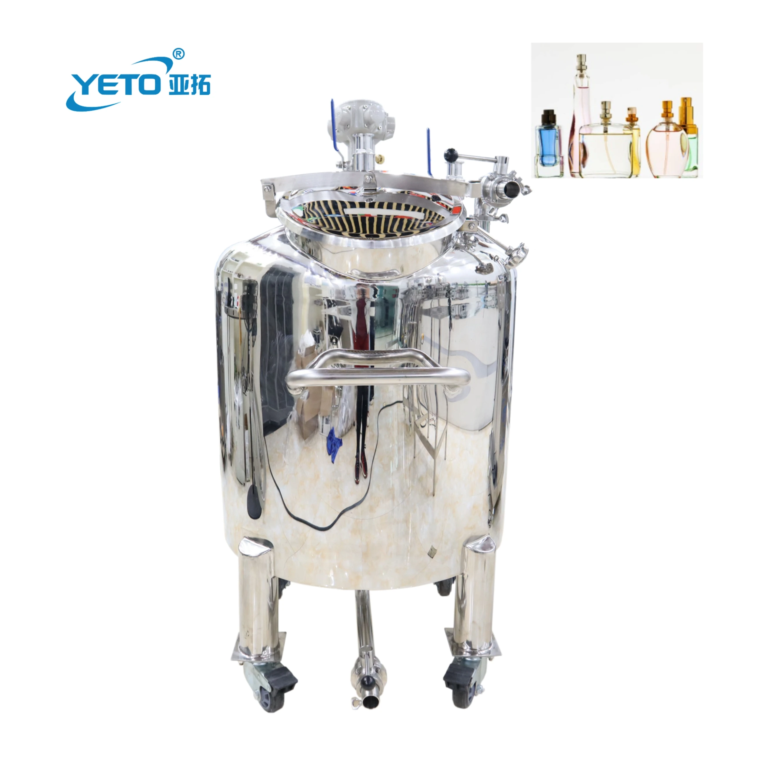 Stainless Steel High Shear Mixer Price Machine Mixer Perfume Mixing Wine Perfume Whisky Mixing Tank 100l 200l