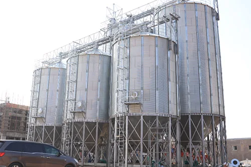 Hopper Corrugated Steel 500 Tonnage Silo Grain Storage
