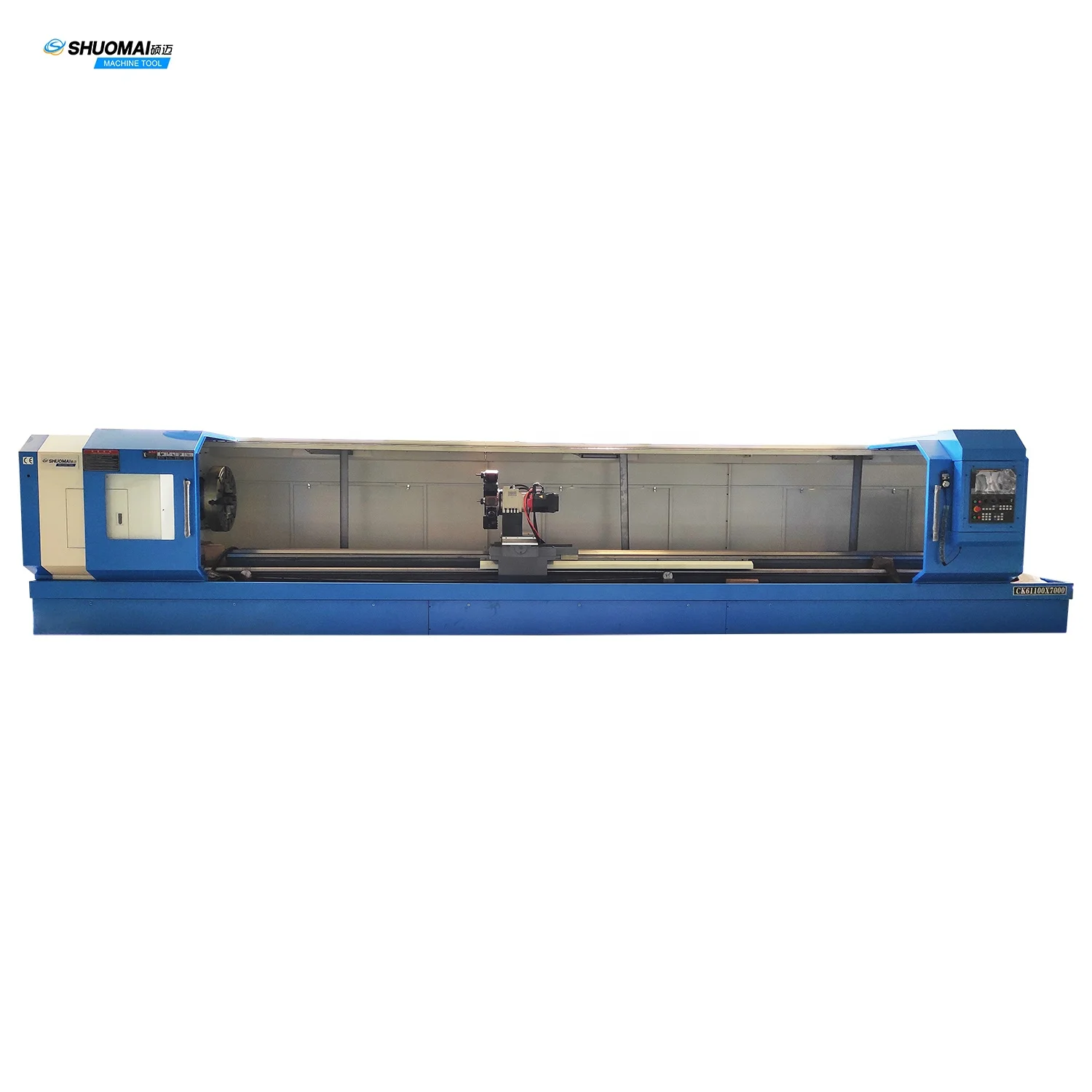 CK61100 CAK61100 Customized heavy duty 7 meters working length CNC lathe machine for metal turning