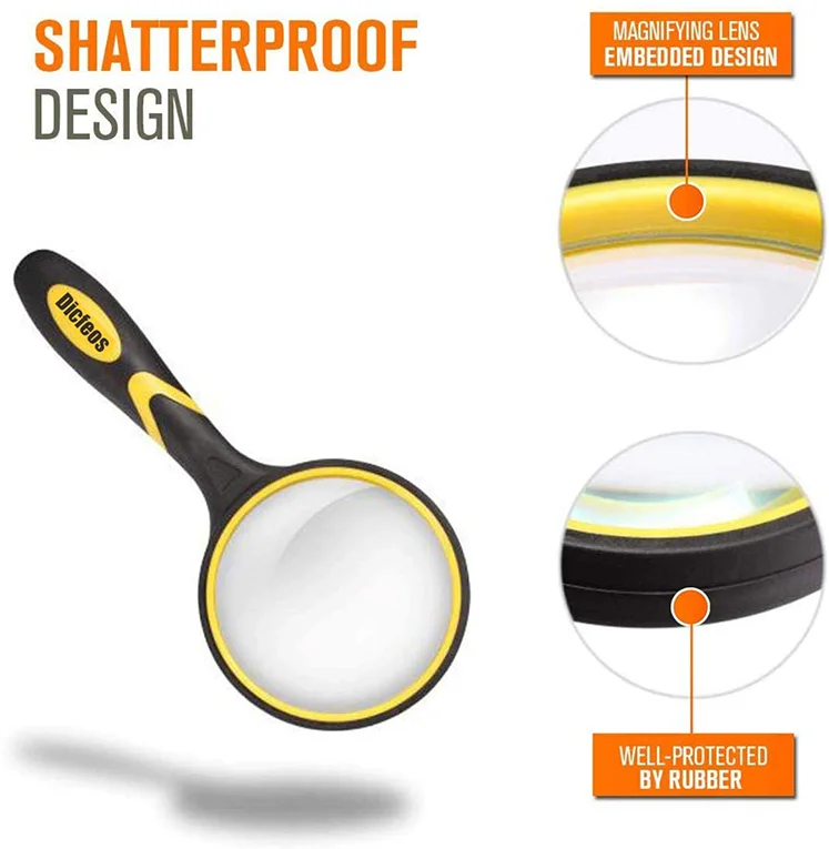 Reading Jewelry Loupe 3 LED Light Magnifying Glass Led Magnifying Glass Jewelry Loupe Pocket Led Microscope