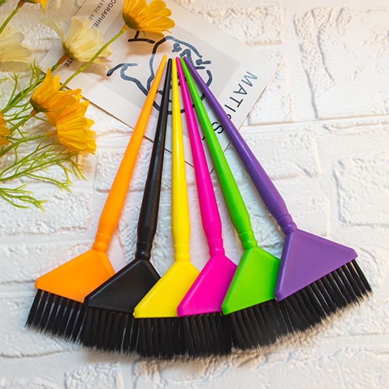 Wholesale Cheap Colorful Hair Dye Brush Soft Nylon Baking Oil Applicator Tinting Dye Brush Coloring For Salon Hairdressing Tools