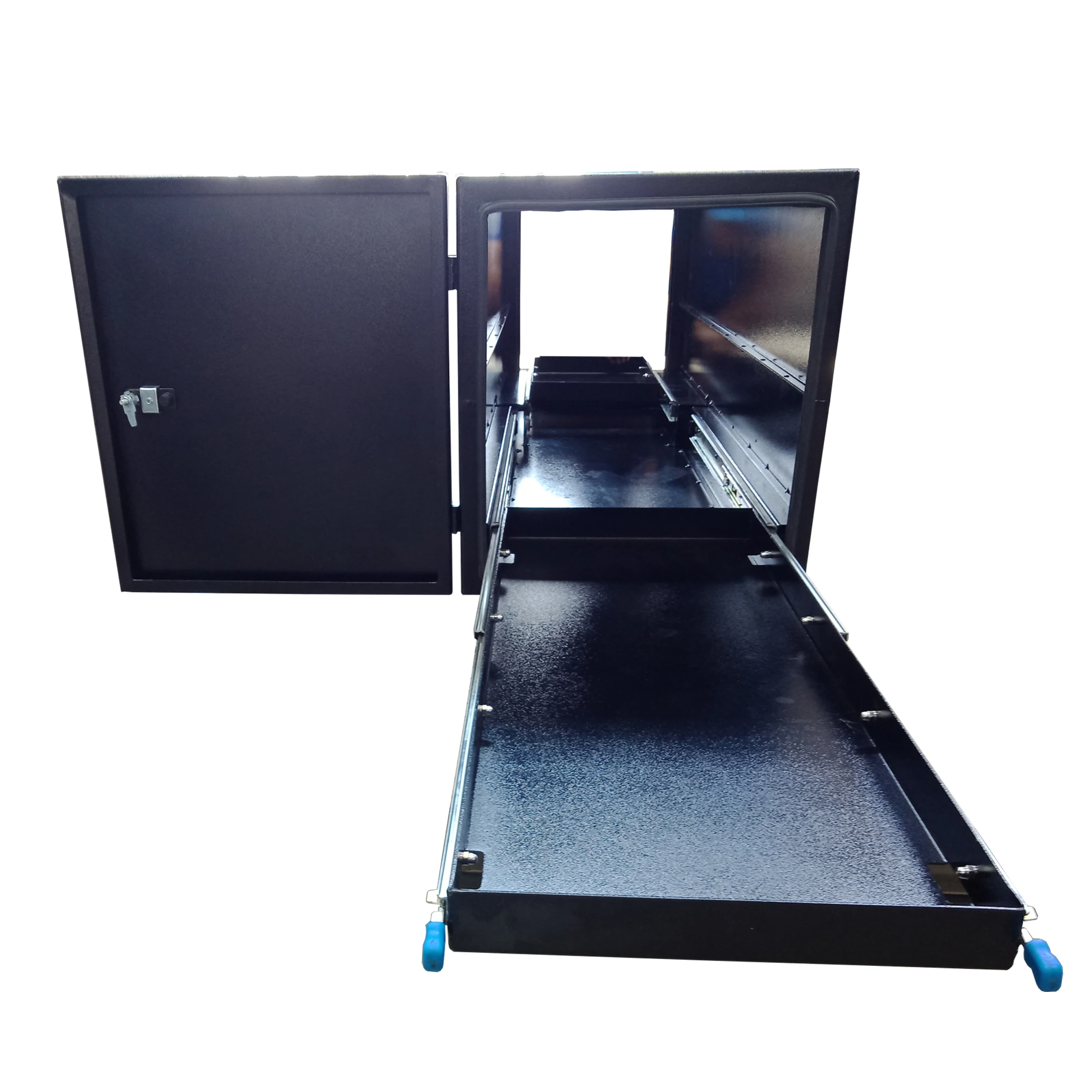 1200 aluminium UTE canopy 2 doors gullwing toolbox with top roof racks storage case kit underbody truck box trailer
