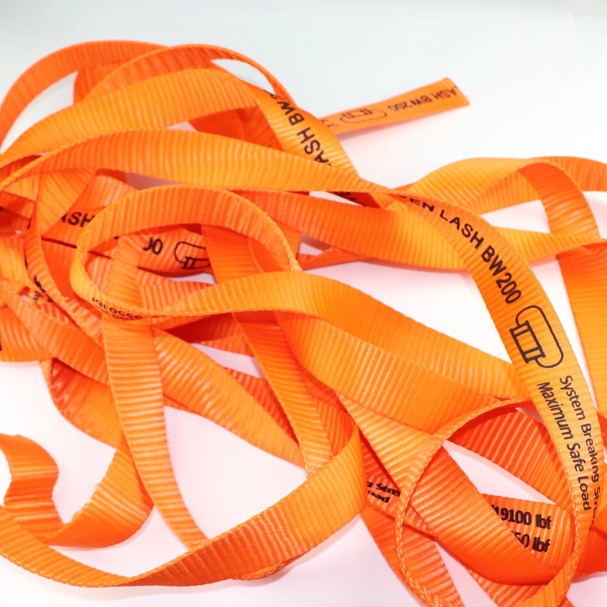 Custom Logo Polyester  cargo webbing belt lashing webbing strap for pallet strapping