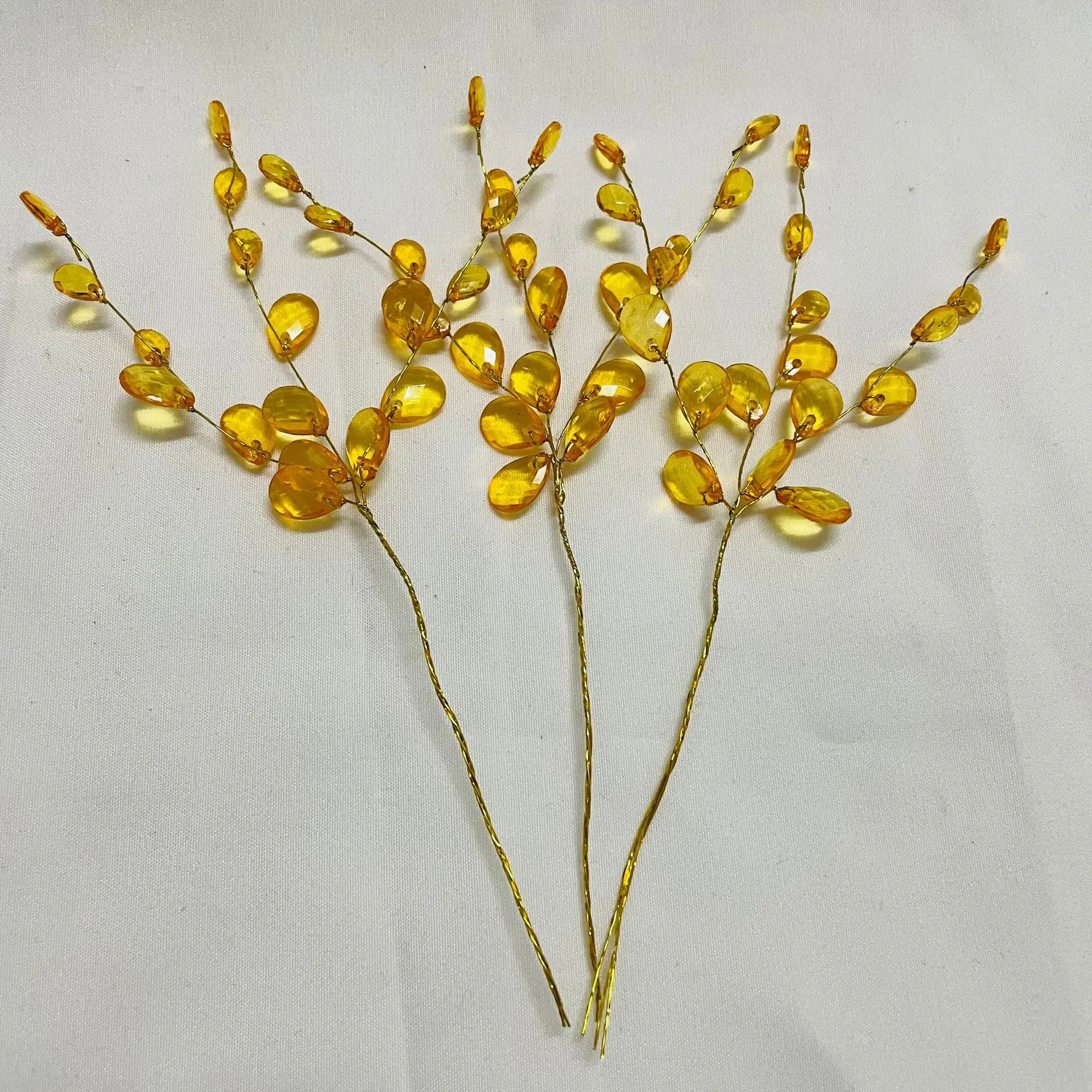 Artificial Bouquet DIY Crafts Acrylic Flower Bead Drops Branches Bead Sprays For Wedding Decoration