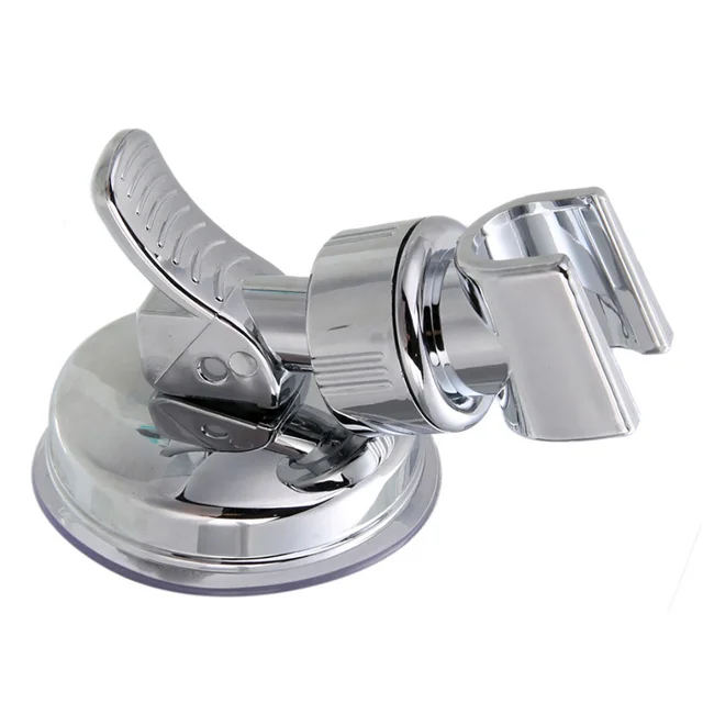 Universal Adjustable Hand Shower Holder Suction Cup Holder Full Plating Shower Rail Head Holder Bathroom Bracket Stable rotation