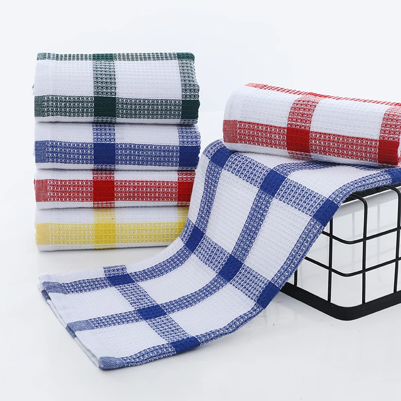 Hot Sale Kitchen Towel Waffle Tea Towel  Customized  Printed  Towel for Supermarket