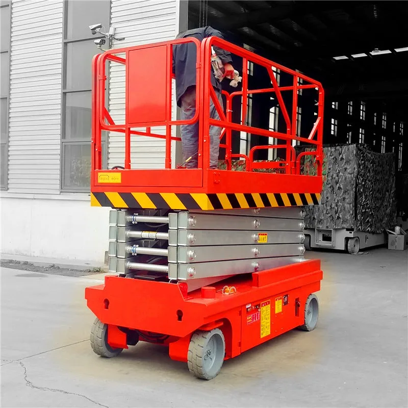 10m Self Propelled Telescopic Automatic Hydraulic Battery Scissor Ladder Lift 6m~18m for Hydraulic Mobile Electric Scissor Lift