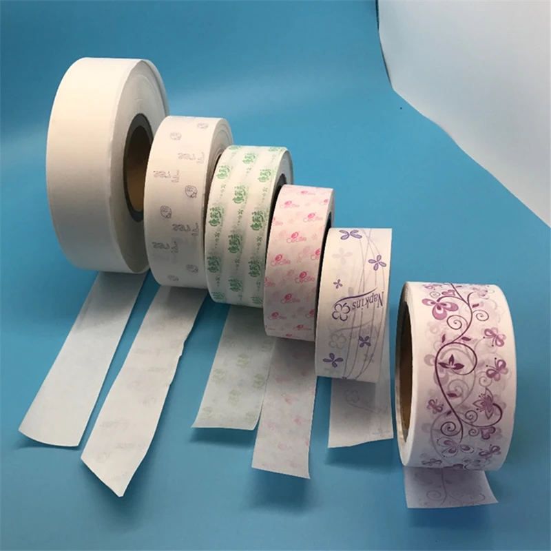 Silicone release paper  single side printing company logo for sanitary napkin making