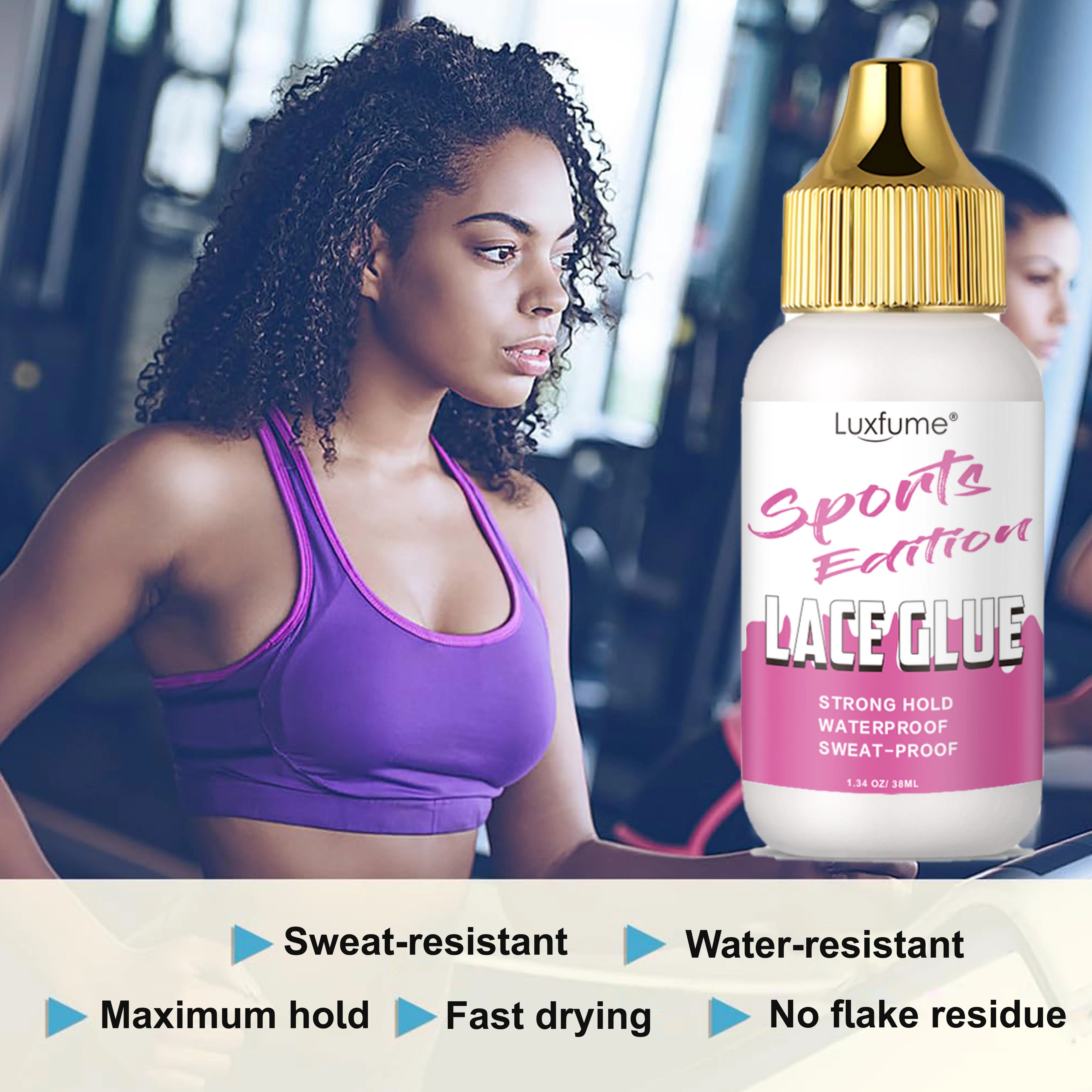 Lace Glue Waterproof Long Lasting Extreme Hold Sweat Proof Sports Lace Glue