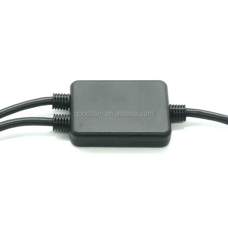 90 Degree Angle USB 2.0 A male to 2 Dual 2 USB Female Jack Cable  Y Splitter Hub Power Cord Extension Cable with Chip