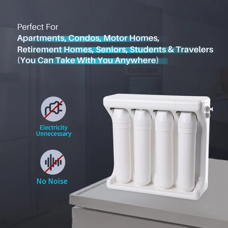 NSF CE Certified 3.5G Tank Under Sink No Electricity Household Reverse Osmosis Water Filter RO Water System Home Use