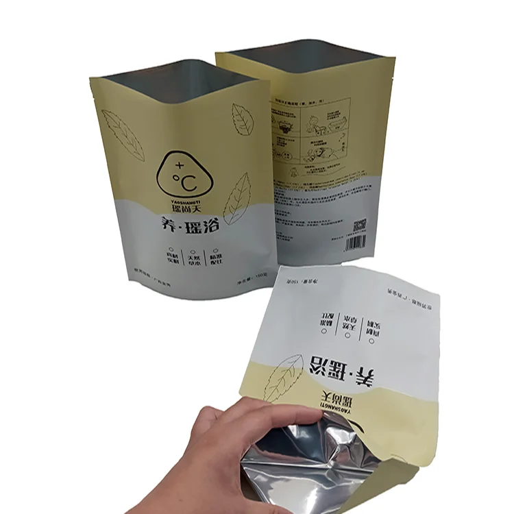 Custom Printed Bath Salt 150g  Packaging Resealable Soft Touch Stand Up Pouch Moisture Proof With Gravure Printed Vmpet Material