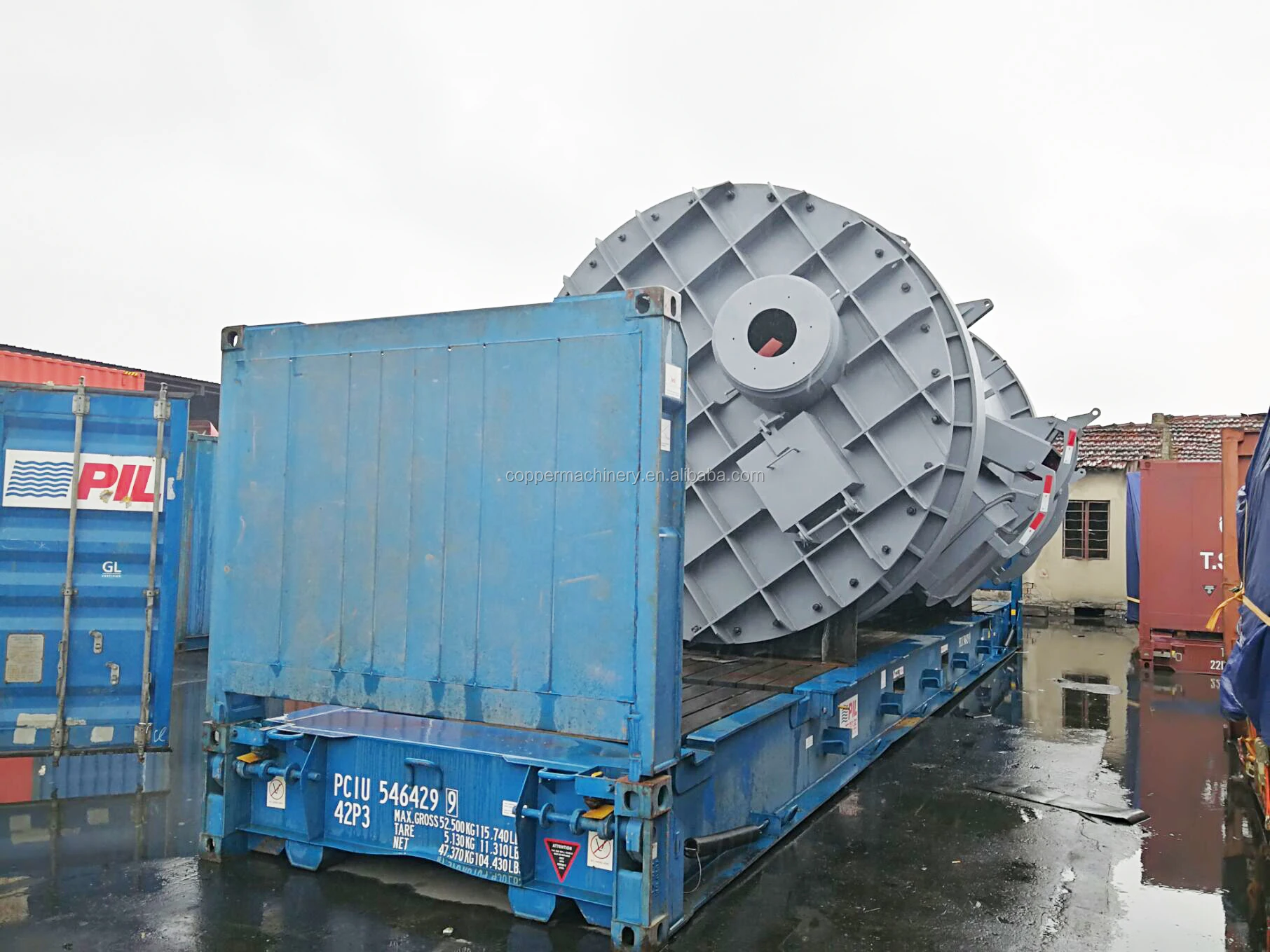 
50T Gas Fired Hydraulic Tilting Rotary Smelting Refining Furnace for Melting Copper 