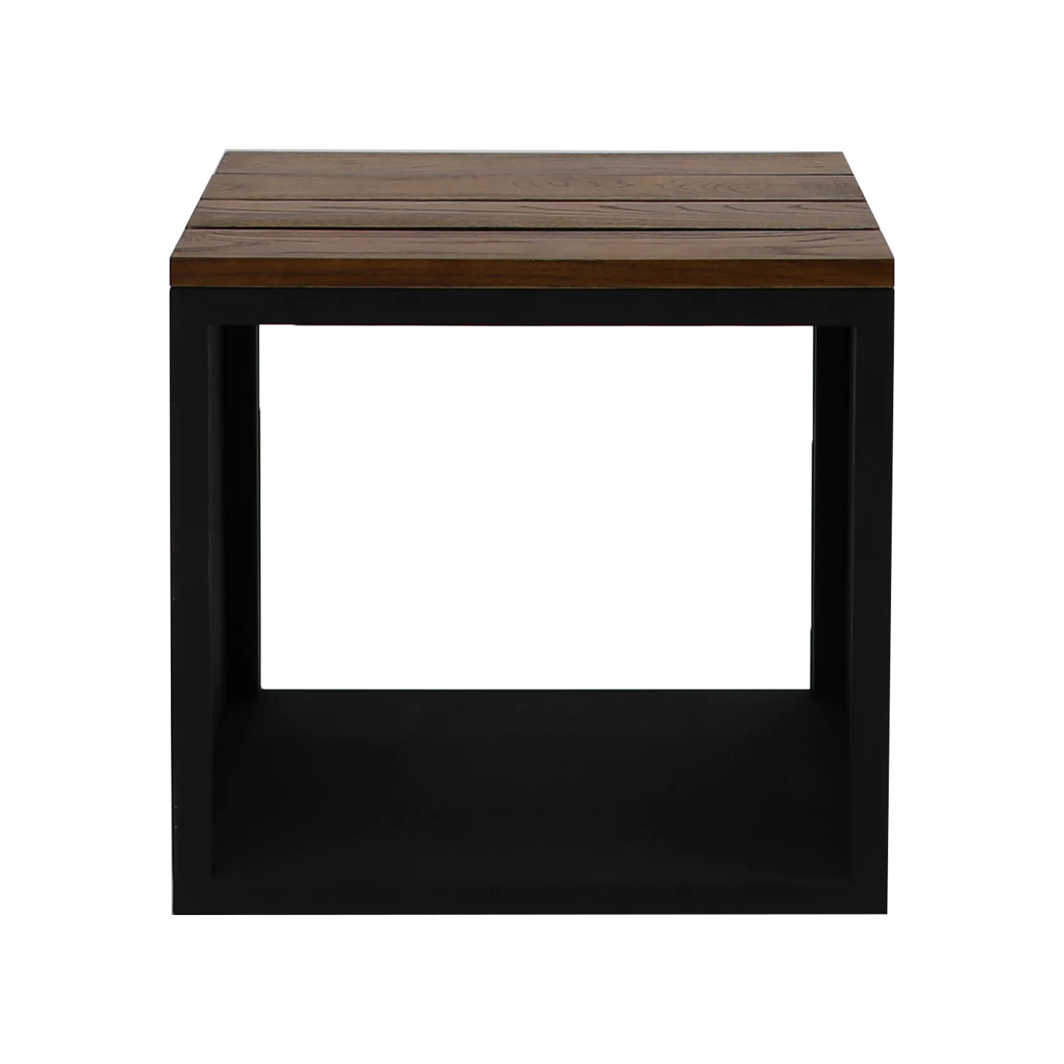 Outdoor & Indoor Use Garden Bench Cubic Small Solid Wooden Seat Patio Bench