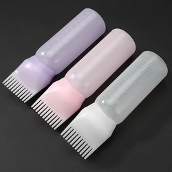 Hair Care Plastic Soft Empty Applicator Hair Mist Spray Bottle Comb Shampoo Water Dye Medicine Squeeze Salon Hair Oil Bottles