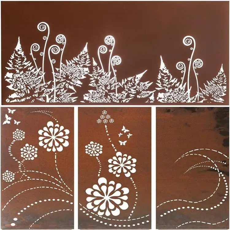 Weather resistant steel plate A588 corten steel sheet garden screen art Corten Steel supplier