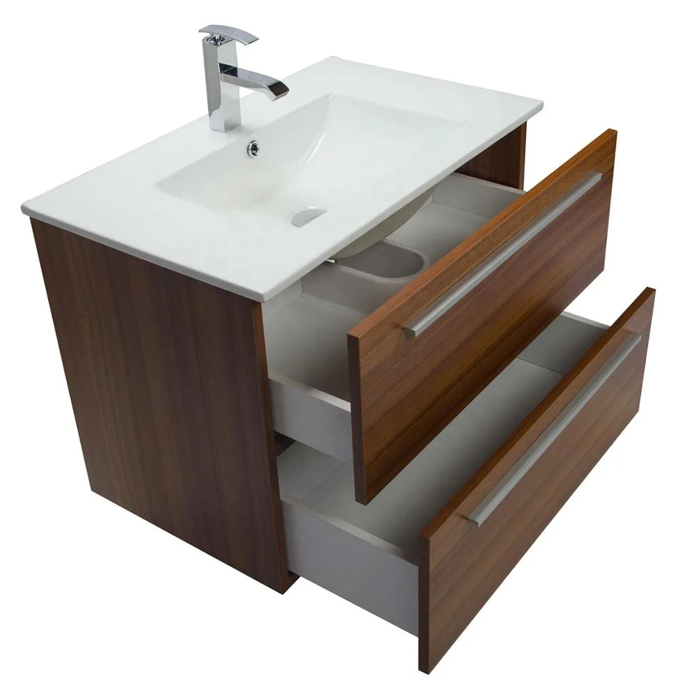Hot sale laminate bathroom furniture ready made wall hanging bathroom cabinet wooden design