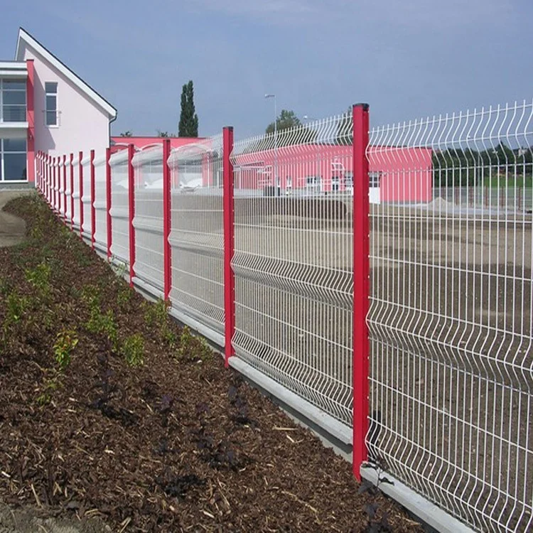 Low Price Triangle Bends Wire Mesh Fence Net Green 3D Fence