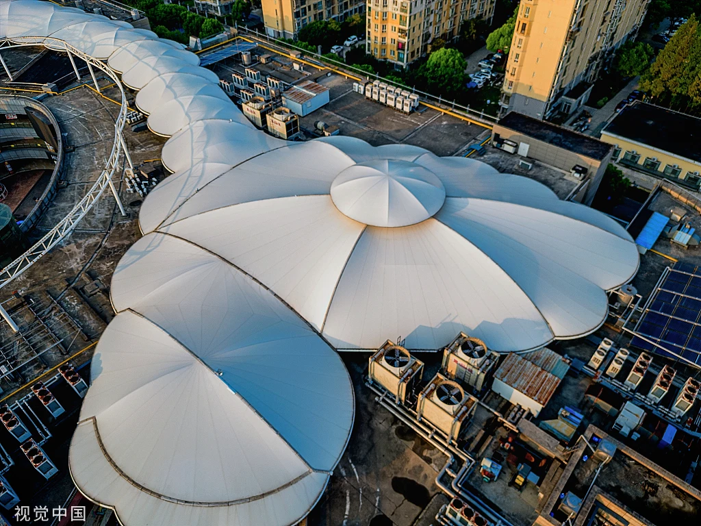 XZ OEM ODM ETFE membrane structure shade , steel shade structure , garden shade structures