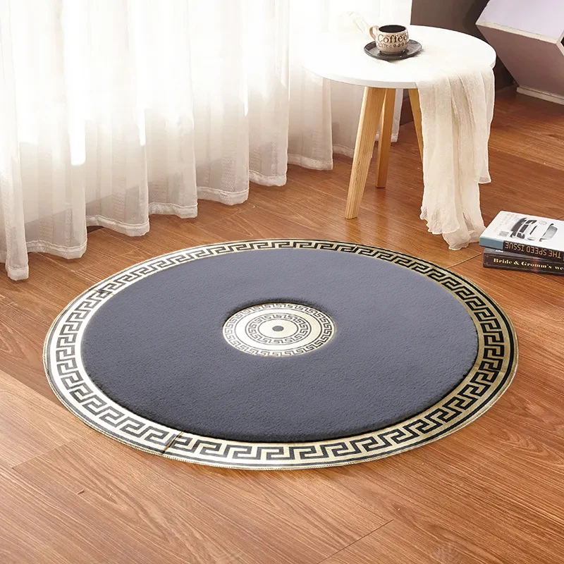 Round carpet and Rug for Home Rabbit fur carpet Decorative Floor Mat for Floor