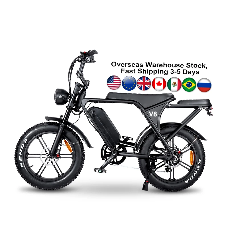 Brazil Warehouse OUXI V8 Electric Bike Bmx Motorizada 15000w Mid Drive Motorized Bicycle Electric Scooter Bicicleta Eletrica