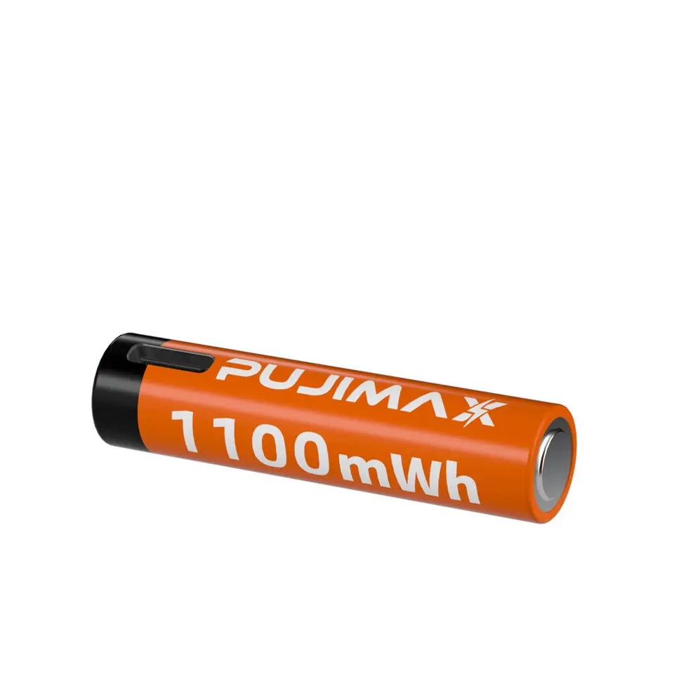 Аккумуляторы PUJIMAX aaa type-c литий-ионные 1 5 В шт. 1100mwh