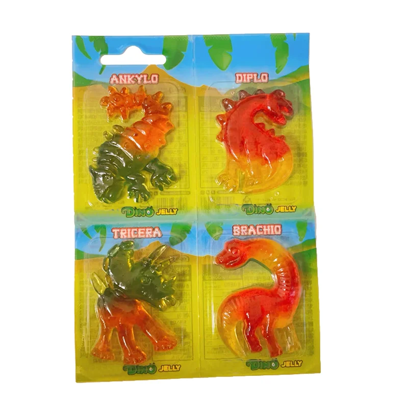 Customized halal 2D dinosaur marine animal shape jelly candy Big gummy soft candy for Kids