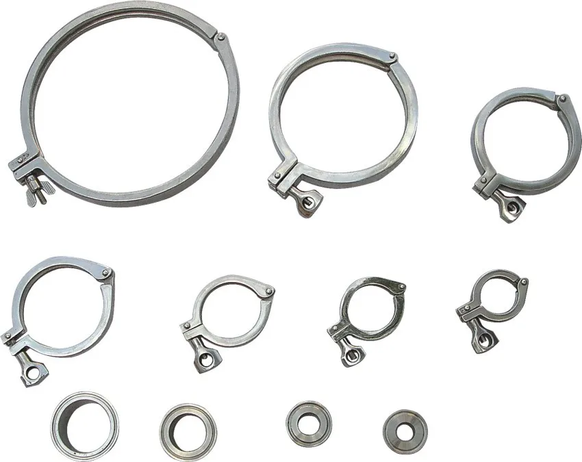 Sanitary Stainless Steel clamp  SS304 Hex Pipe Holder Hexagon Hex Pipe Hanger Tube Support stainless steel pipe fittings