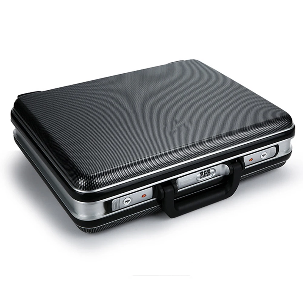 Customization  ABS Aluminum Frame Case Suitcase Luggage Computer with Password Lock Equipment Carry-on Briefcase
