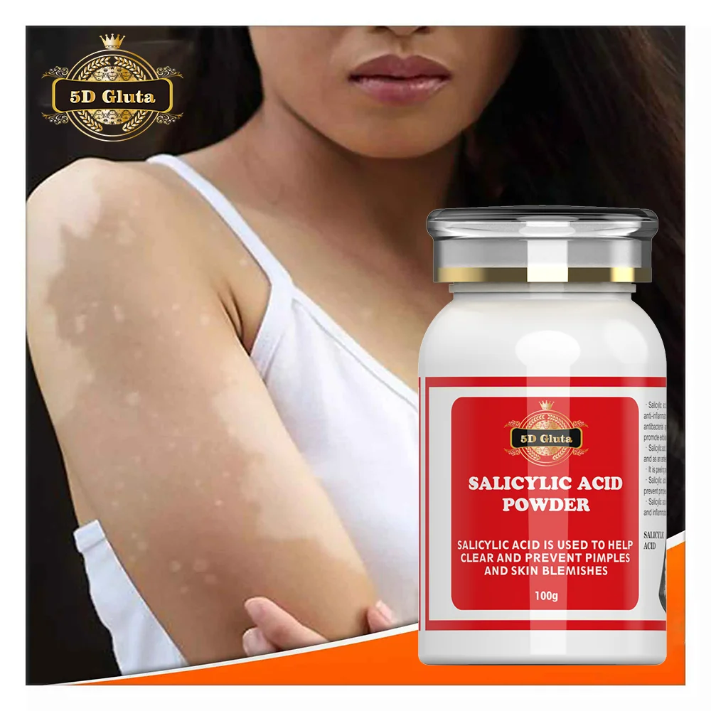 Salicylic Acid Powder Clear and Prevent Pimples and Skin Blemishes Mix in Body Lotion and Serum