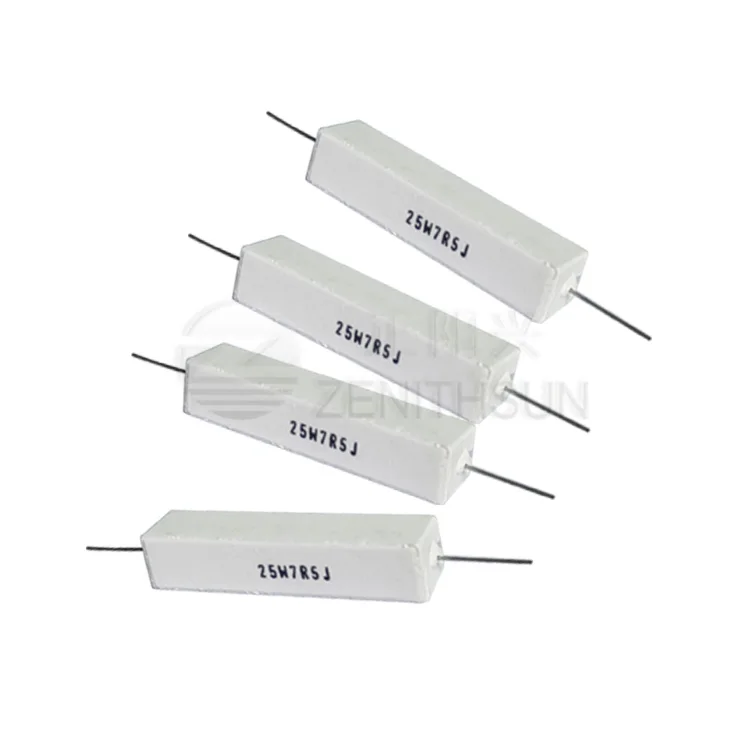 60W Ceramic Cement Encased Power Non-Flammable Resistor With High Surge