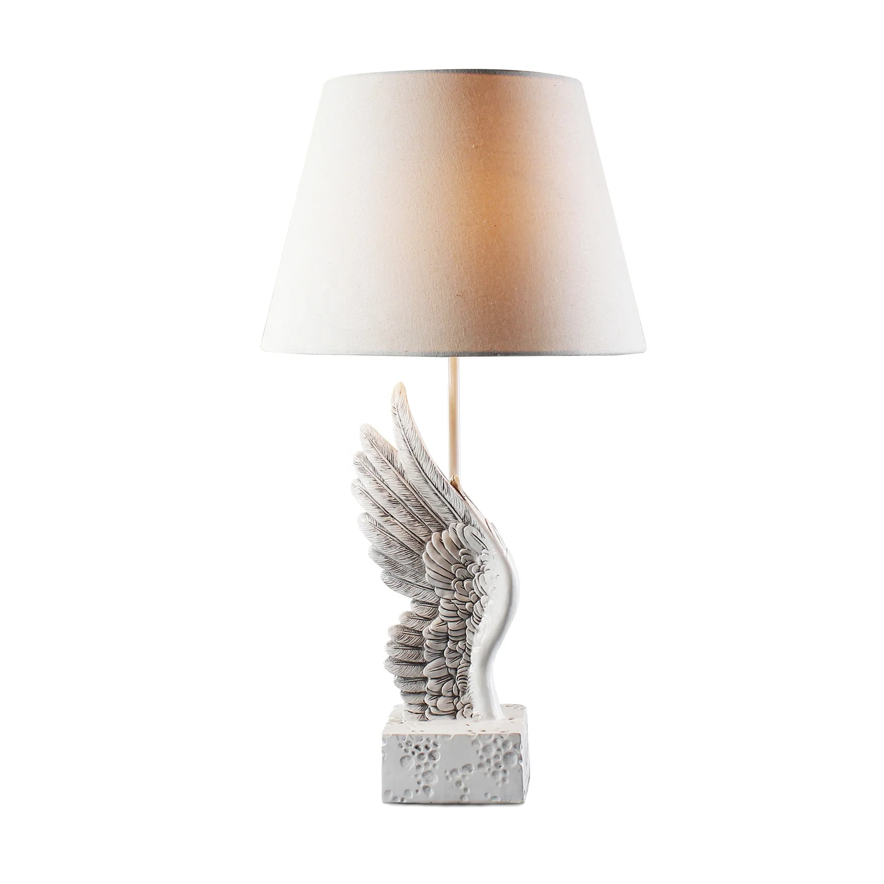 Angel Wing European Modern Luxury Shades Design Bed Side Decorative Led Table lamp