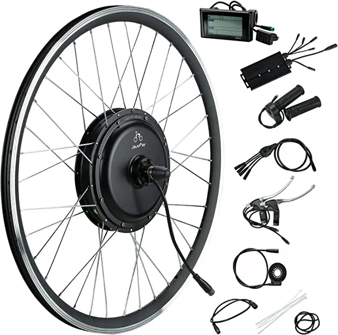 20 26 28 inch front wheel hub motor 1000w 1500w 2000w electric bike conversion kit with battery optional