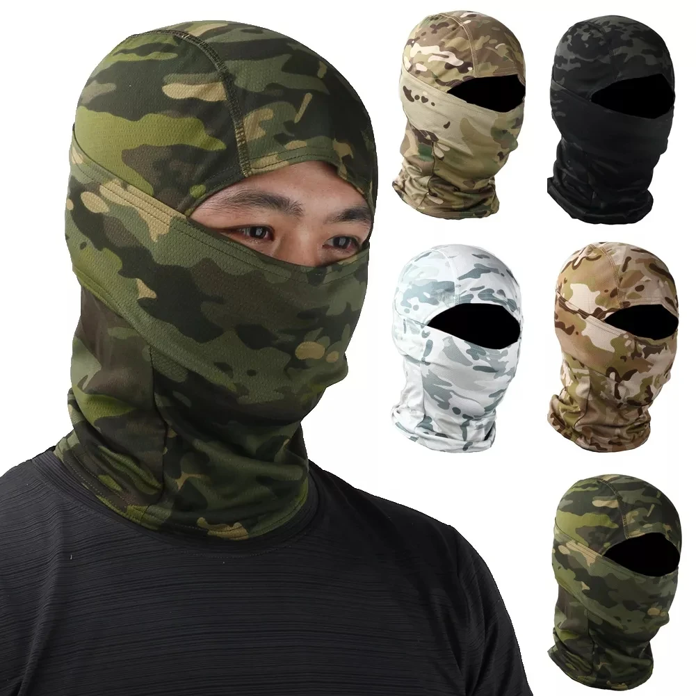 Hot Sale Headgear Scarf Camouflage Full Face Helmet Tactical Outdoor Operation Balaclava