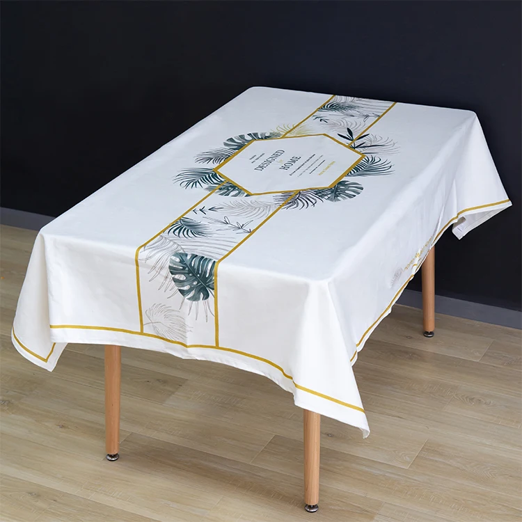 European style light luxury tablecloth waterproof and oil-proof tea table table mat rectangular desk tablecloth