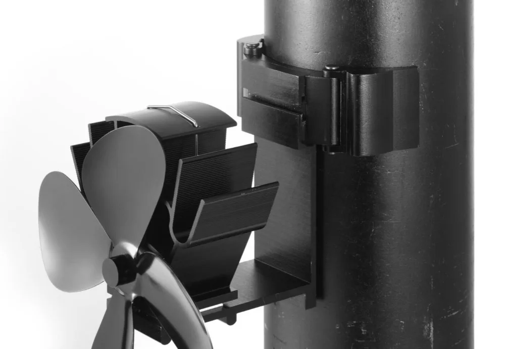 Liank Indoor Wood Burning Fireplace Chimney Flue Magnetic 4 Blades Ecofan Pellet Stove Exhaust Fan Other Home Heaters