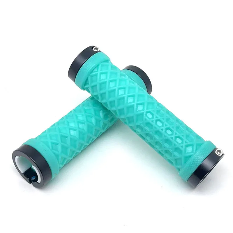 OEM Silicone Grip MTB Bike Grips Soft Mountain Bike Handlebar Cuff Shockproof Bicycle Handle Bar Grip Cuffs Bicycle Accessories
