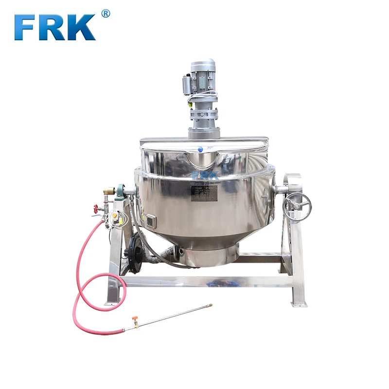 
Apple Sauce Making Machinery Chocolate Melting Pot Equipment Industrial Gas Cooking Machine 