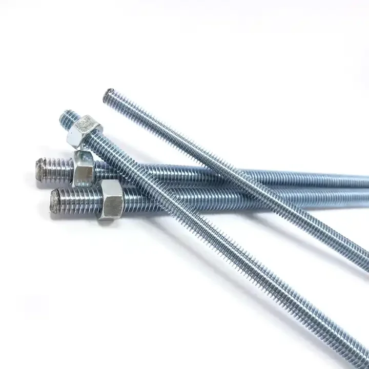 Threaded rod A325 3/8 3/4-10 5/8 6mm 10mm 12mm 16mm 25mm 100mm black zinc plated long hot dip galvanized all threaded rods bar