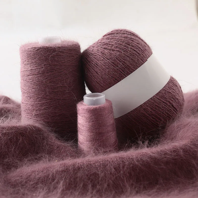  Factory Direct Sales Of Rich Colors Mink Wool Yarn Cashmere For Hand Knitting Non Fading Long