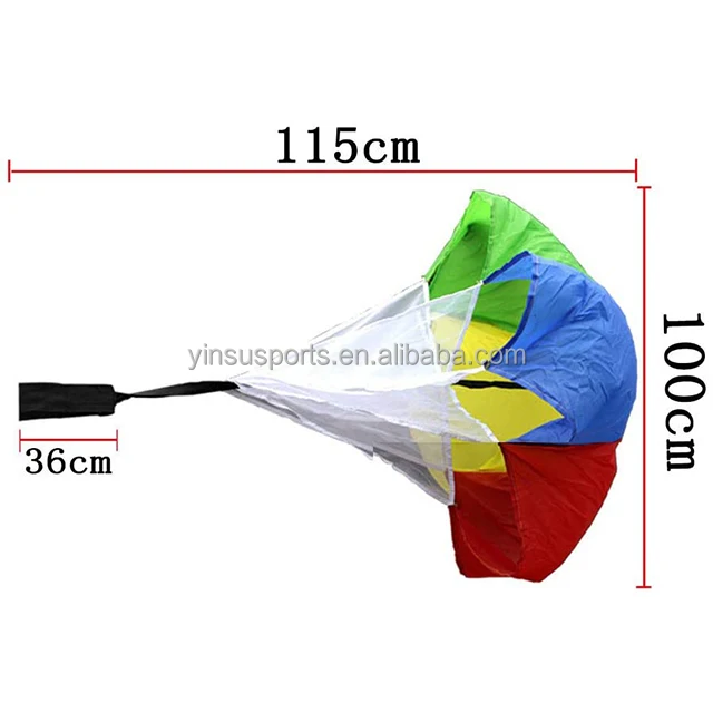 Wholesale Children Speed Chute Resistance Parachute Running Parachutes For Football Or Soccer with carry bag