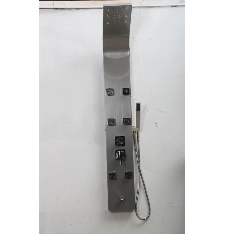 
Hot sale waterfall smart stainless steel shower panel 