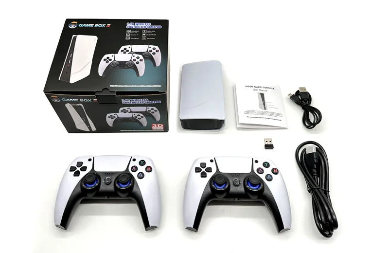 P5PLUS Wireless 2.4G HD Arcade PSP Home 4K TV Mini Game Console PS5 Handle Ares Game