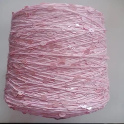 100% polyester 150 D 3 MM sequin beads yarn shiny bright fancy yarn for knitting